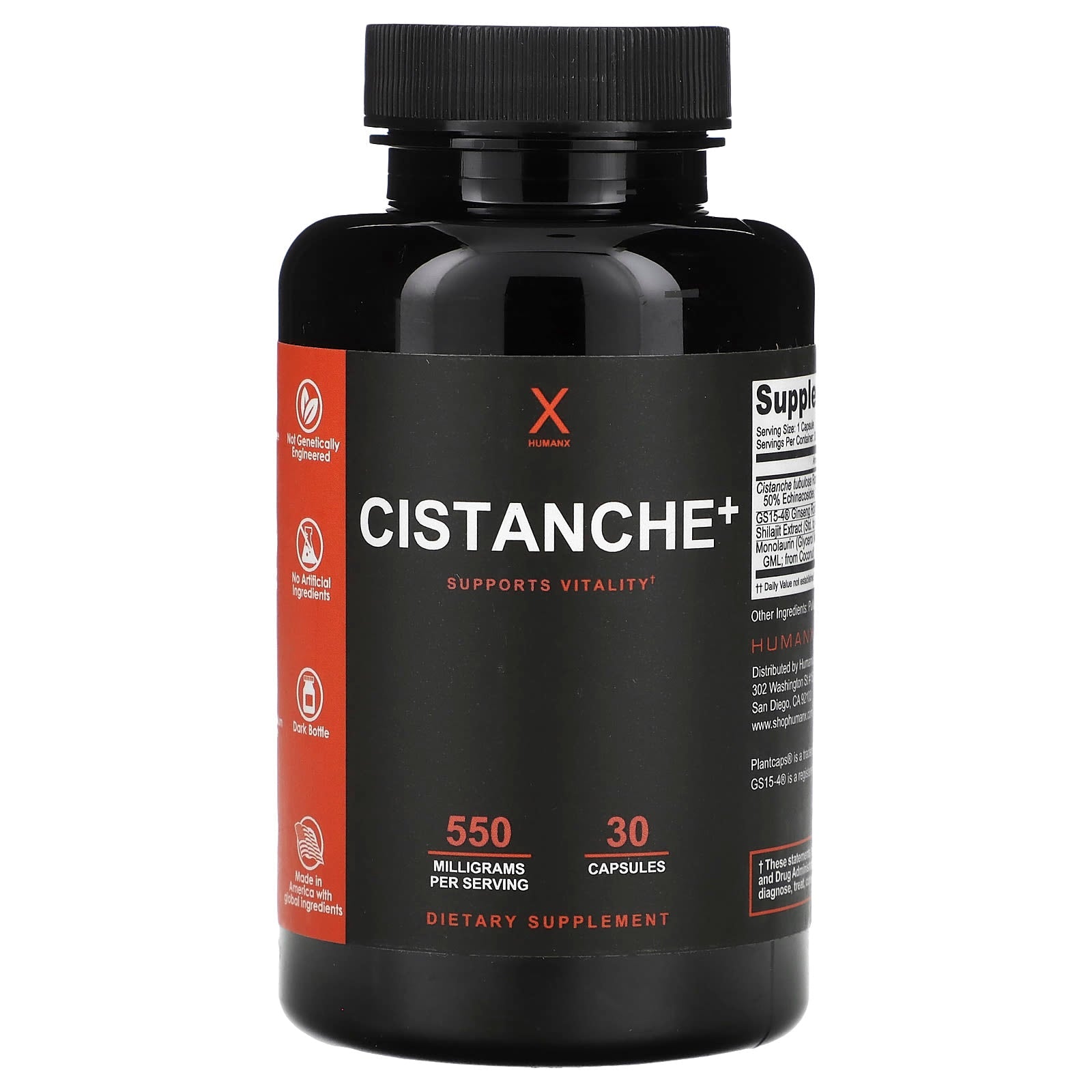 Boost Vitality with Humanx Cistanche+ 550mg Capsules - Image 1
