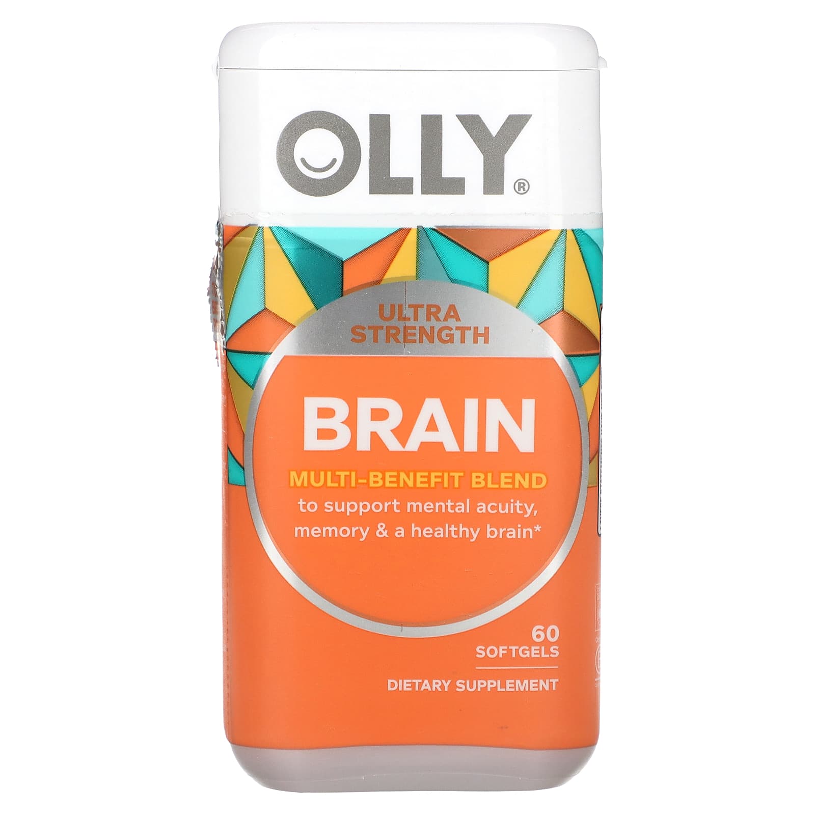 OLLY, Brain, Ultra Strength, 60 Softgels - Image 1