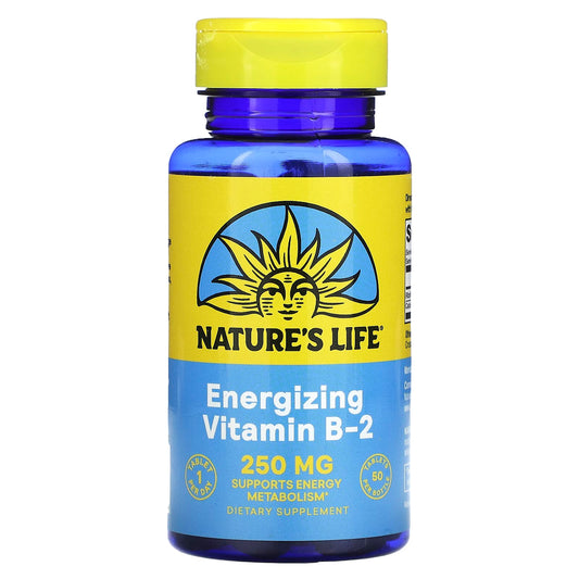 Nature's Life, Vitamin B-2, 250 mg, 50 Tablets - Image 1