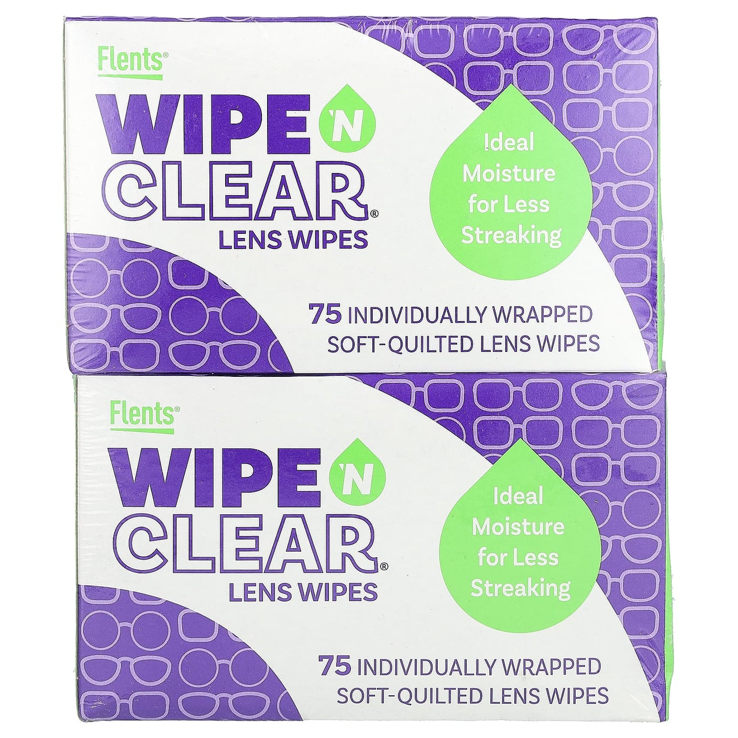 Flents Wipe 'N Clear Lens Wipes - 150 Count, Individually Wrapped - Image 1