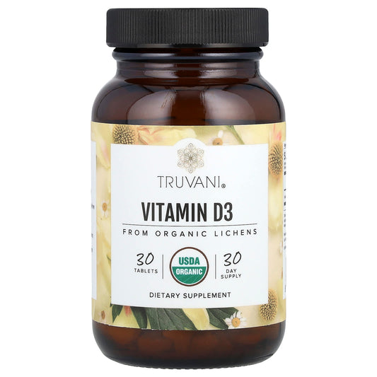 Truvani, Vitamin D3, 30 Tablets (50 mcg  per Tablet) - Image 1
