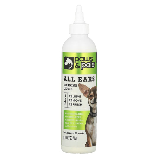 Paws & Pals, All Ears, Cleaning Liquid, 8 fl oz, (237 ml) - Image 1