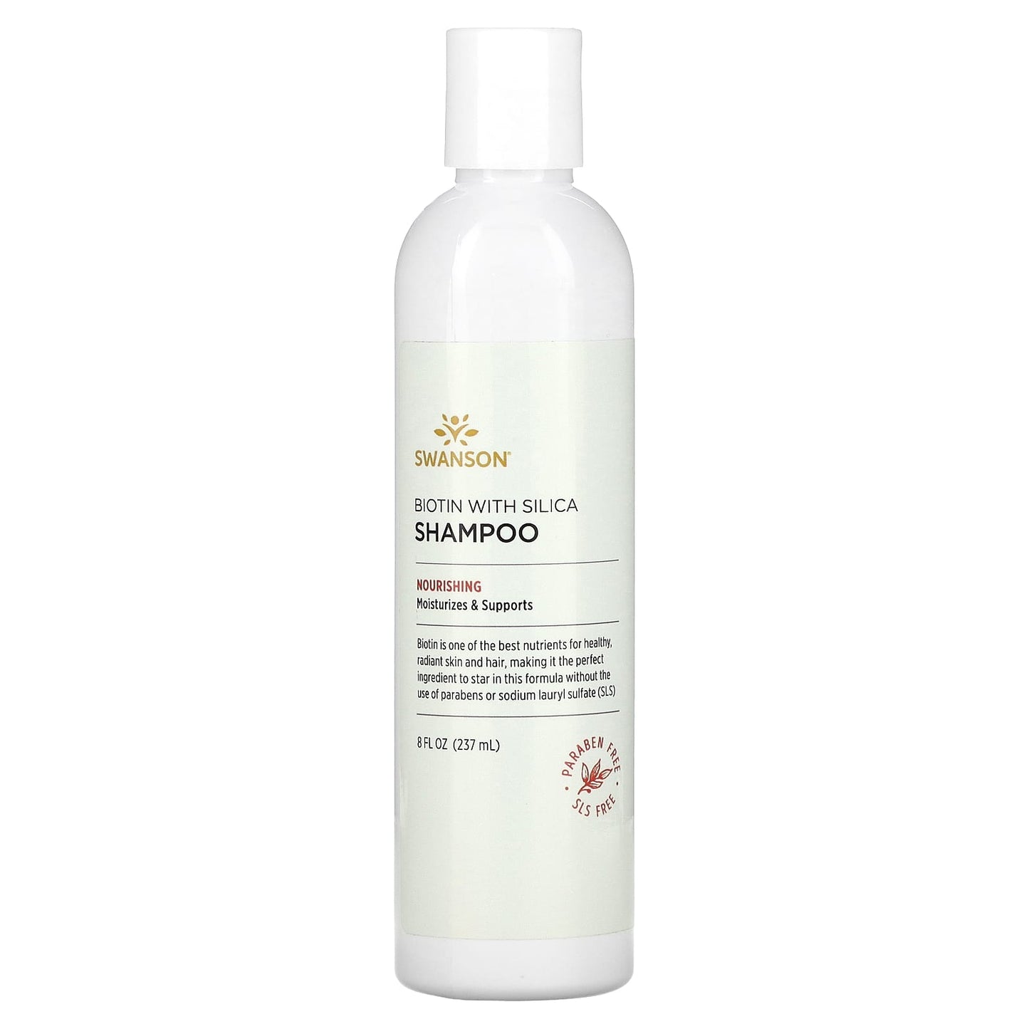Swanson, Biotin with Silica Shampoo, 8 fl oz (237 ml) - Image 1
