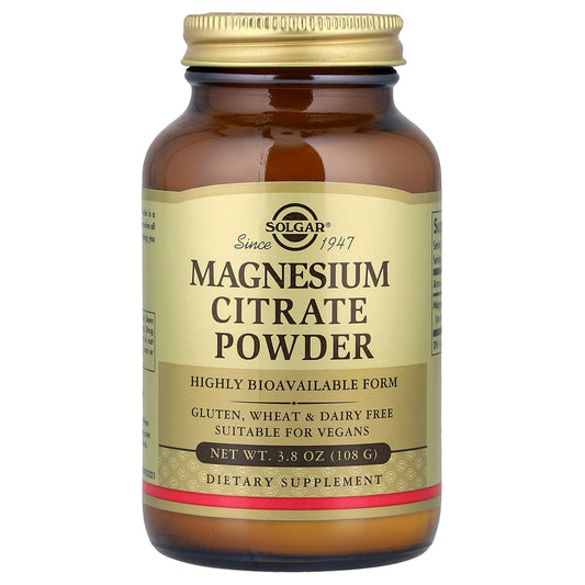 Solgar, Magnesium Citrate Powder, 3.8 oz (108 g) - Image 1