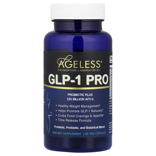 Ageless Foundation Laboratories GLP-1 Pro for Healthy Weight Management - 60 Veg Capsules - Image 1