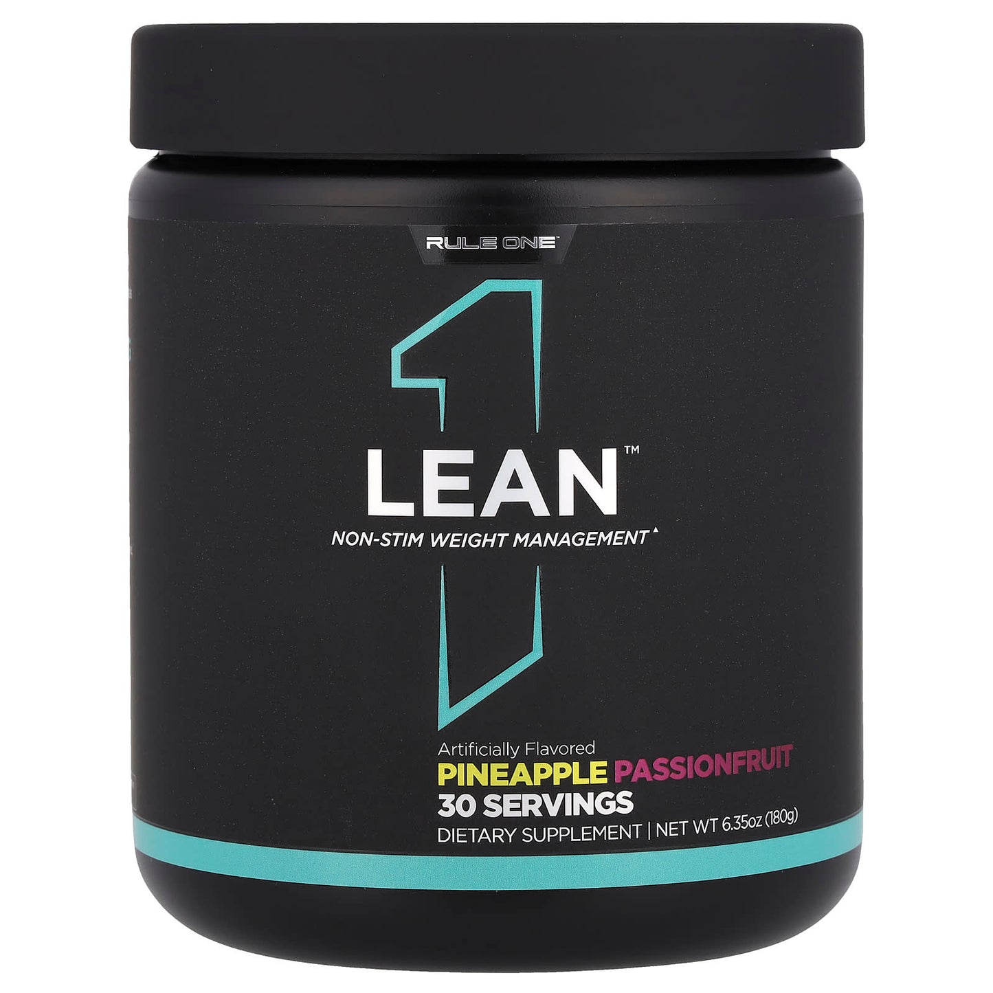 Rule One Proteins, Lean™, Non-Stim Weight Management, Pineapple Passionfruit, 6.35 oz (180 g) - Image 1
