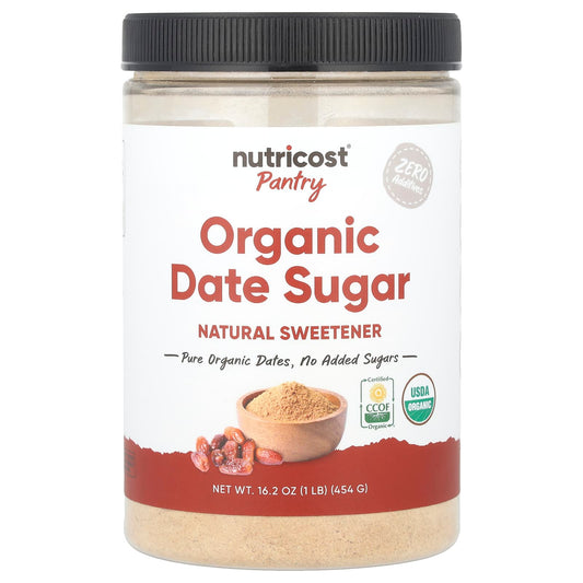 Nutricost, Pantry, Organic Date Sugar, 16.2 oz (454 g) - Image 1