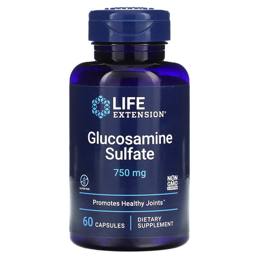 Life Extension, Glucosamine Sulfate, 60 Capsules - Image 1