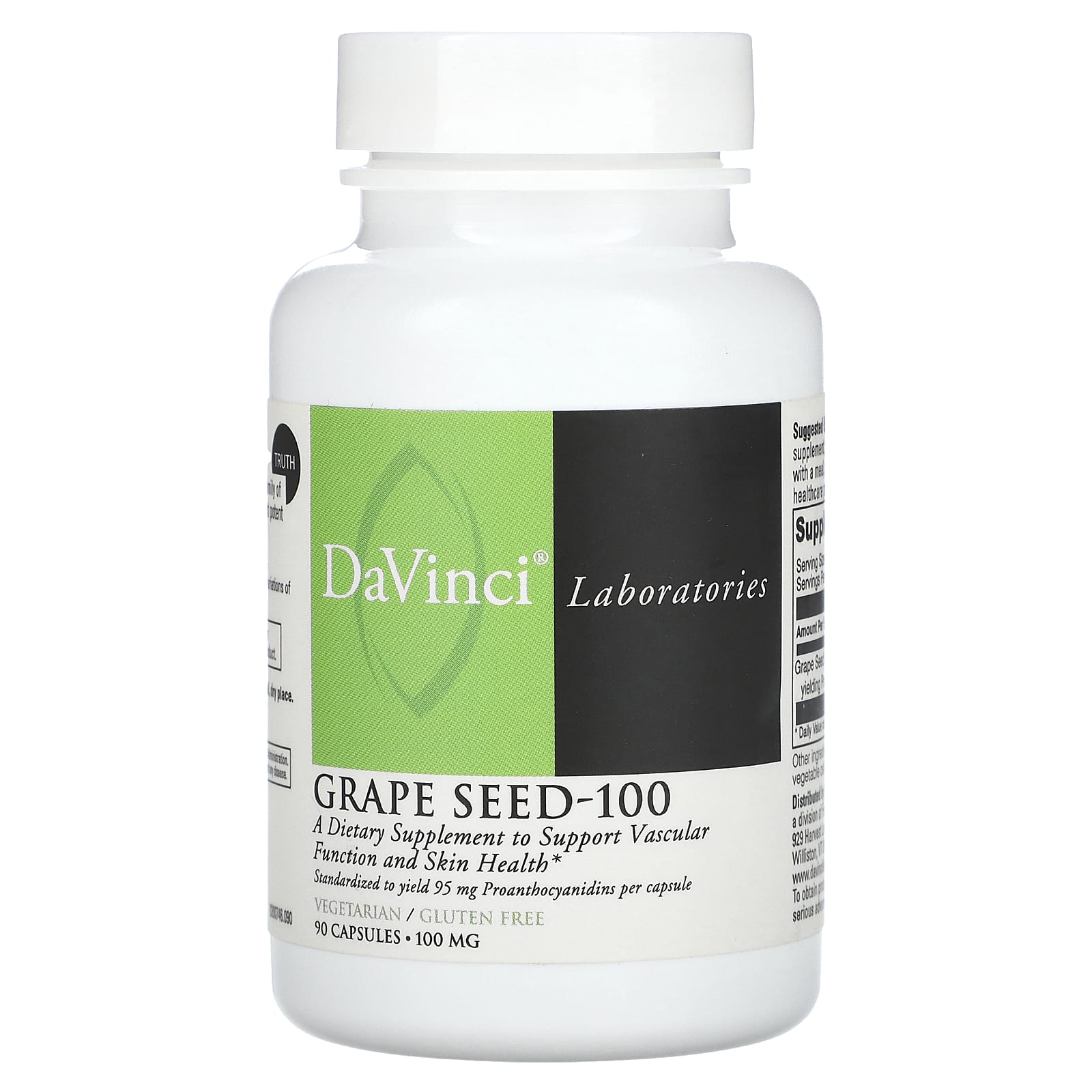 DaVinci Laboratories, Grape Seed-100, 100 mg, 90 Capsules