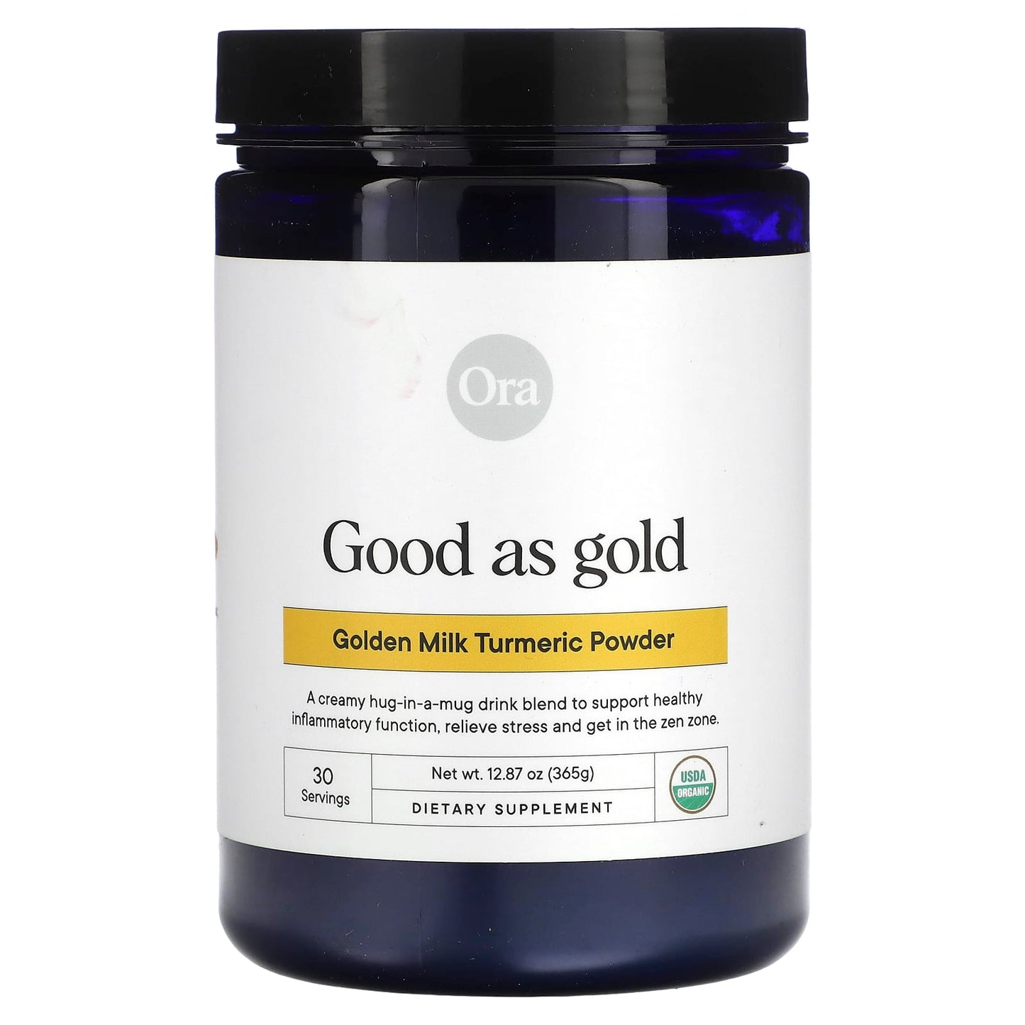 Ora, Good As Gold, Golden Milk Turmeric Powder, 12.87 oz (365 g) - Image 1