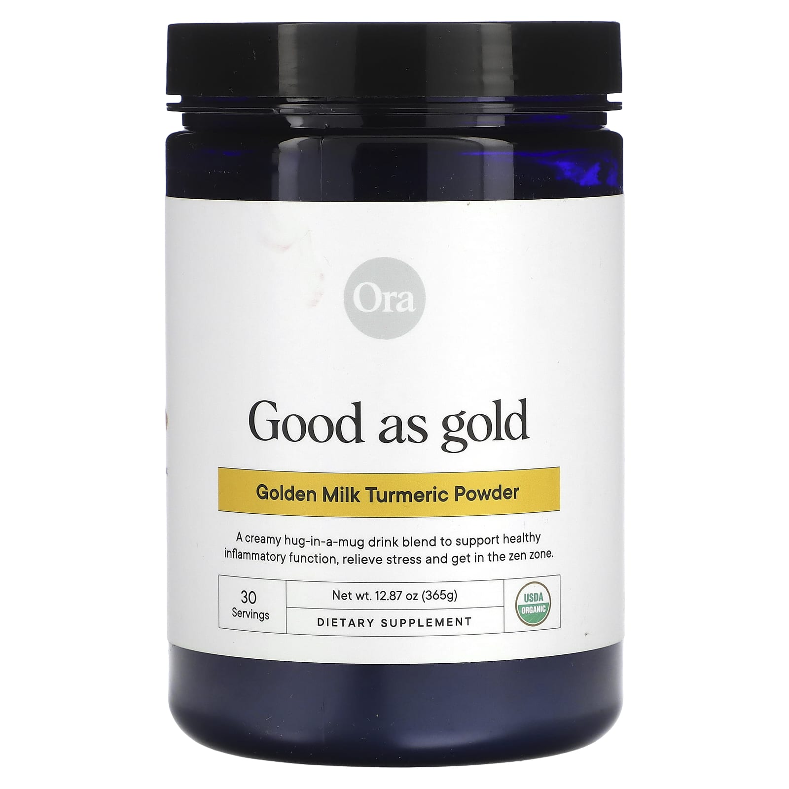 Ora, Good As Gold, Golden Milk Turmeric Powder, 12.87 oz (365 g) - Image 1