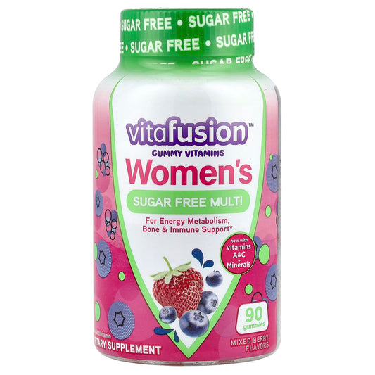 VitaFusion, Women's Sugar Free Multi, Mixed Berry, 90 Gummies - Image 1