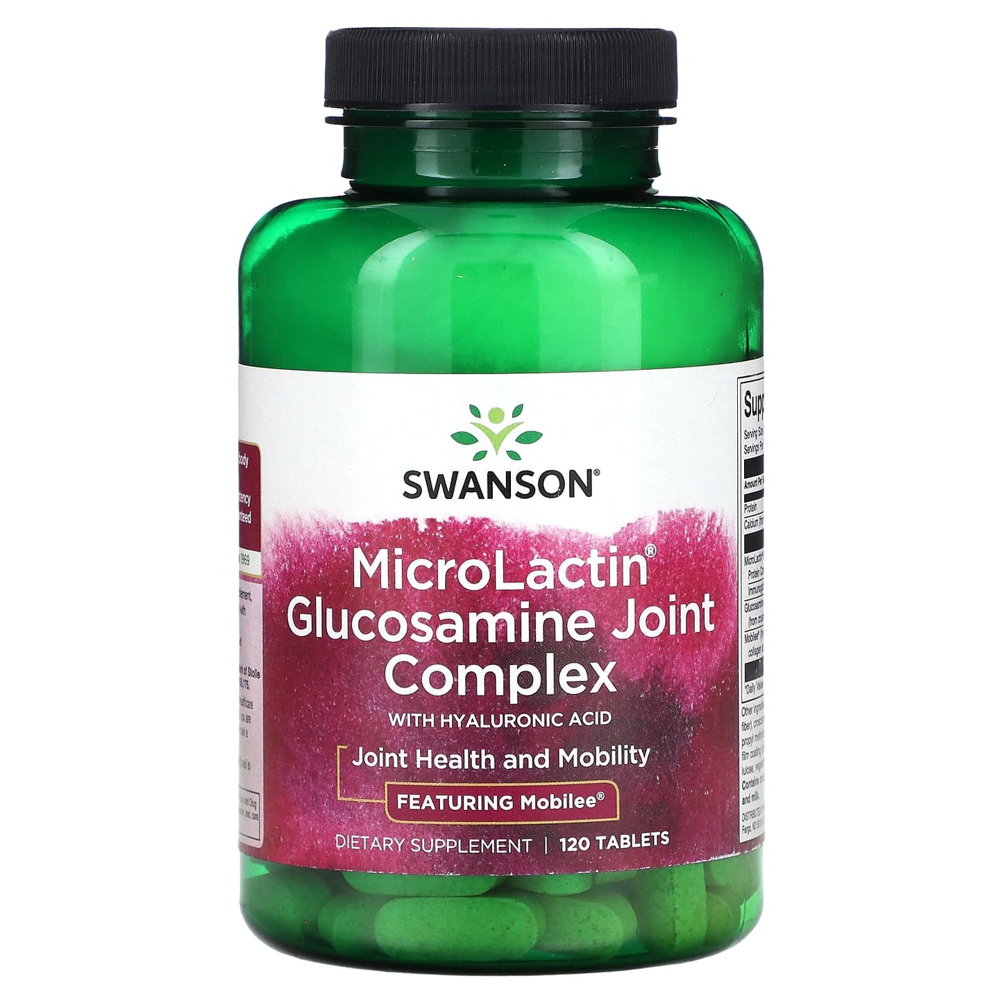 Swanson, MicroLactin Glucosamine Joint Complex with Hyaluronic Acid, 120 Tablets - Image 1