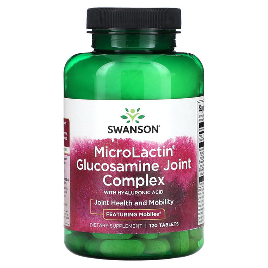 Swanson, MicroLactin Glucosamine Joint Complex with Hyaluronic Acid, 120 Tablets - Image 1