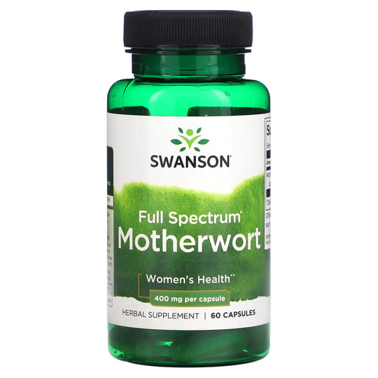Swanson, Full Spectrum Motherwort, 400 mg , 60 Capsules - Image 1