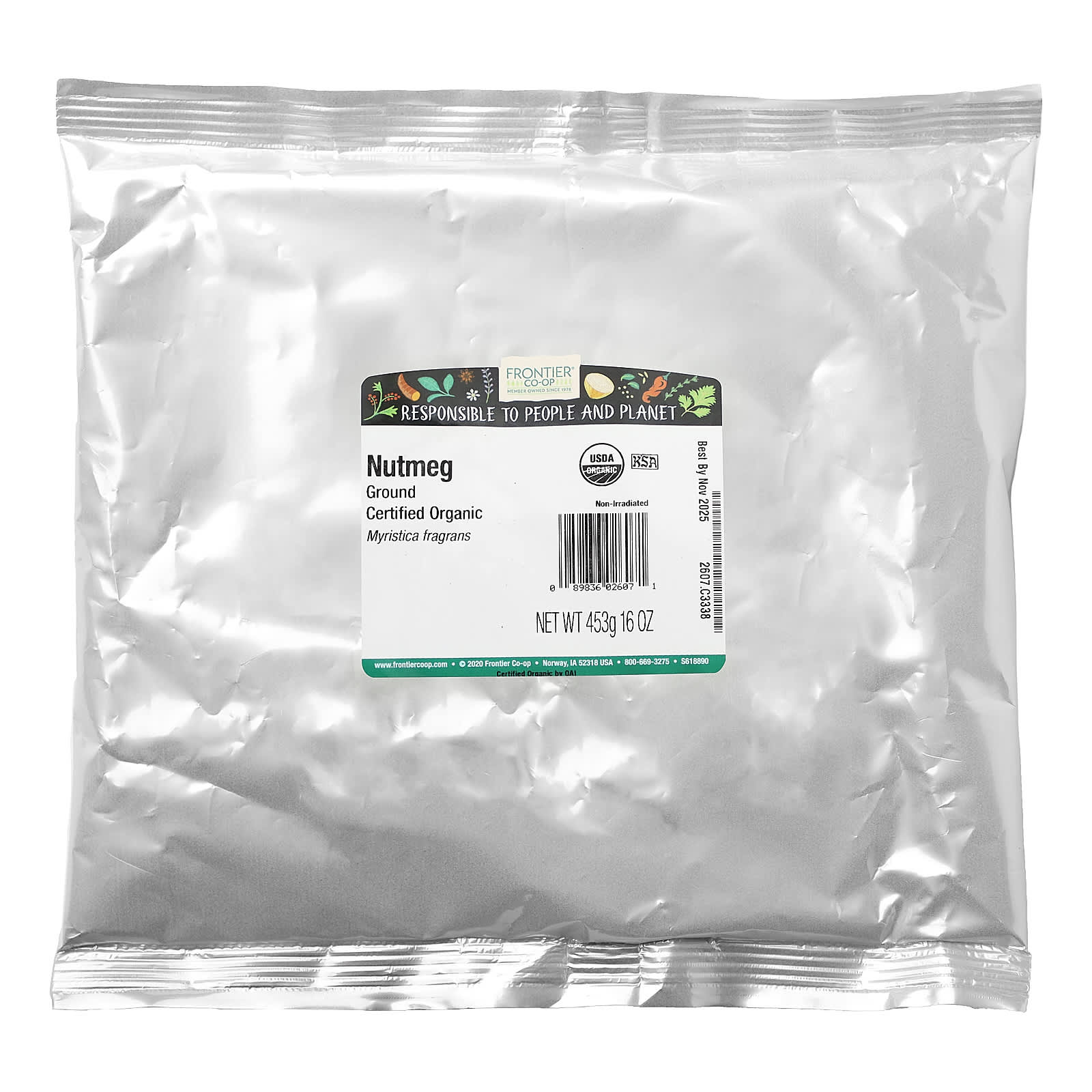 USDA Organic Ground Nutmeg by Frontier Co-op, 16 oz - Image 2