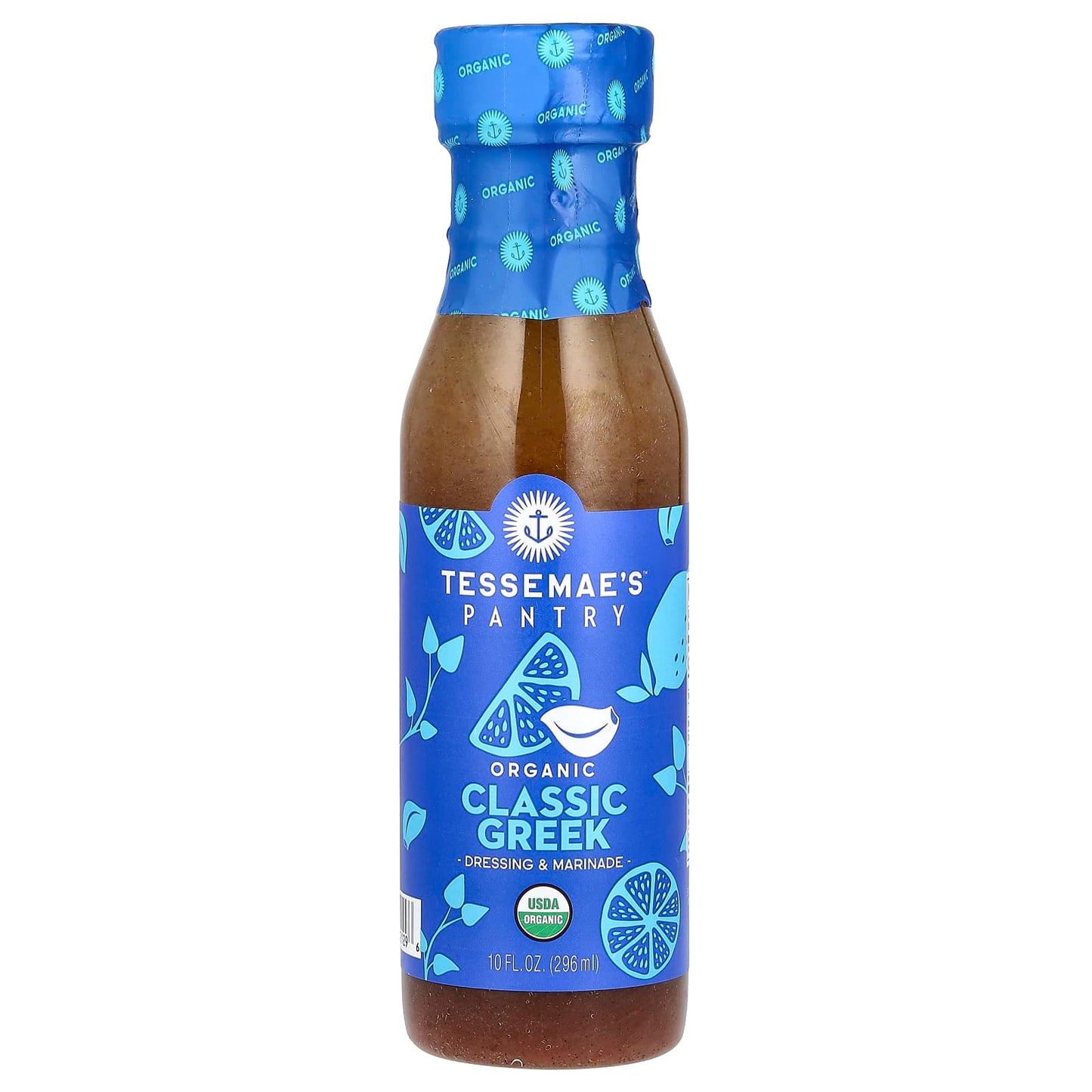 Tessemae's, Pantry, Organic Dressing & Marinade, Classic Greek, 10 fl oz (296 ml) - Image 1
