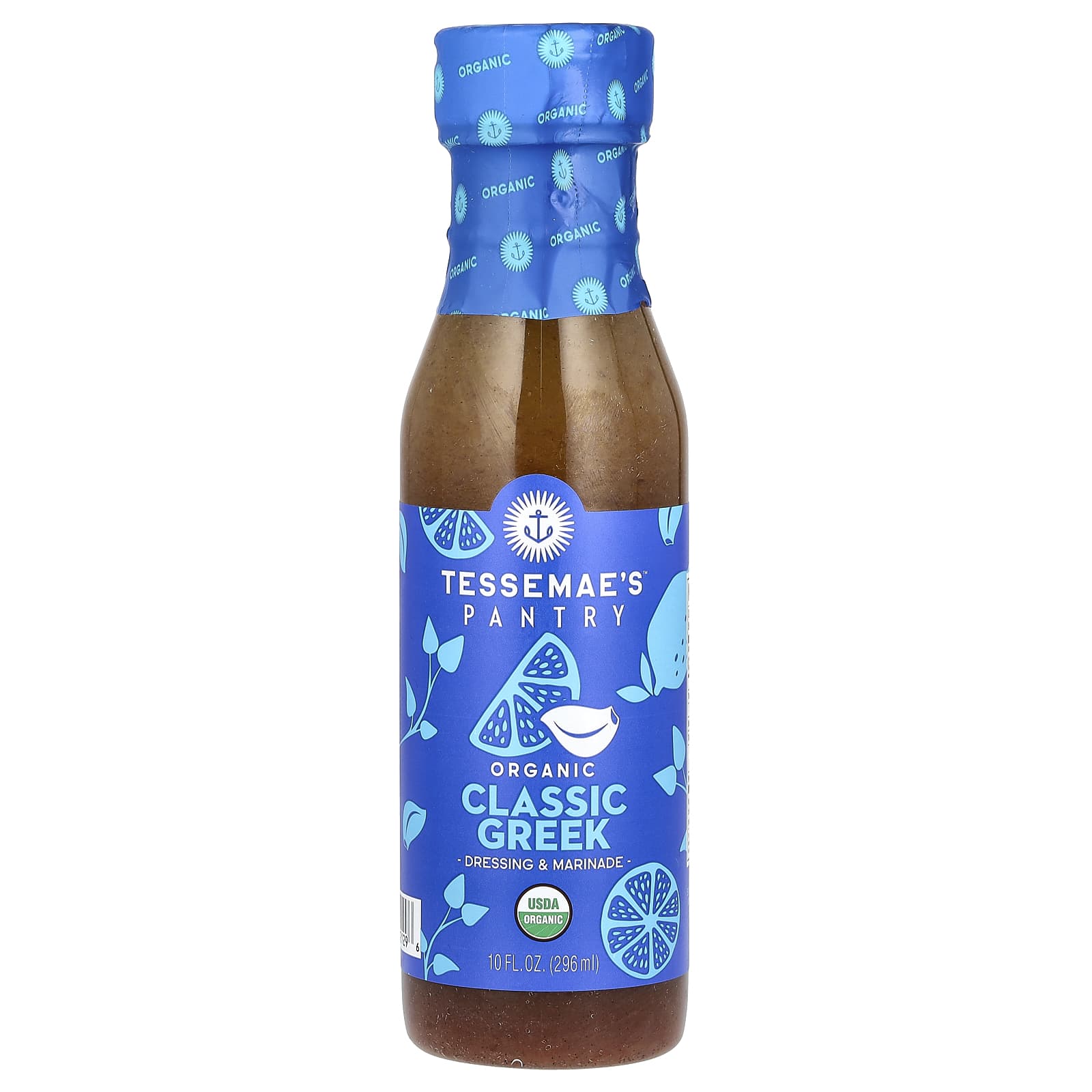 Tessemae's, Pantry, Organic Dressing & Marinade, Classic Greek, 10 fl oz (296 ml) - Image 1