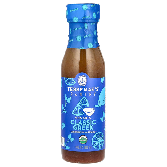Tessemae's, Pantry, Organic Dressing & Marinade, Classic Greek, 10 fl oz (296 ml) - Image 1