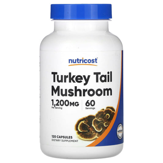 Nutricost, Turkey Tail Mushroom, 120 Capsules (600 mg per Capsule) - Image 1