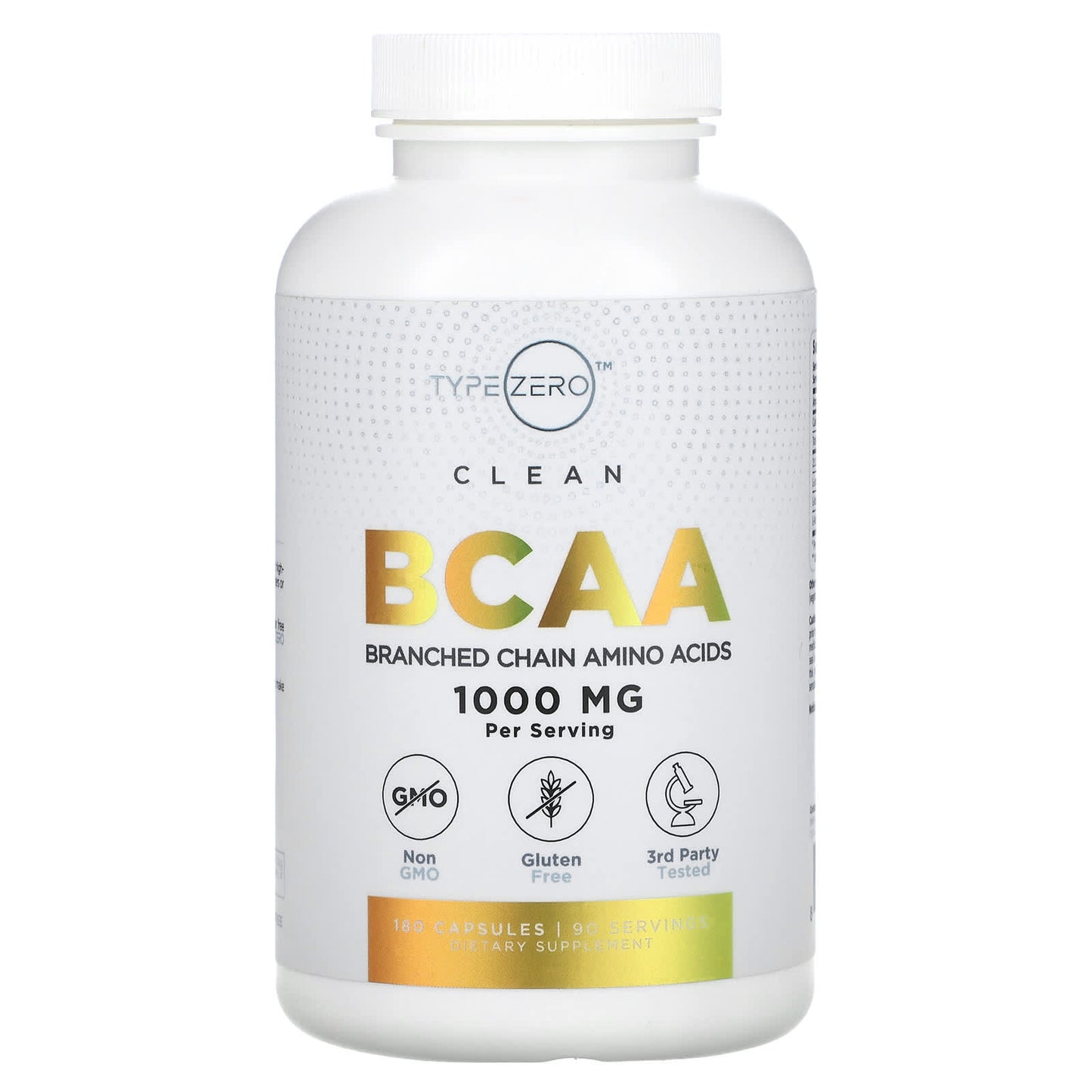 TypeZero, Clean BCAA, 180 Capsules (500 mg per Capsule) - Image 1
