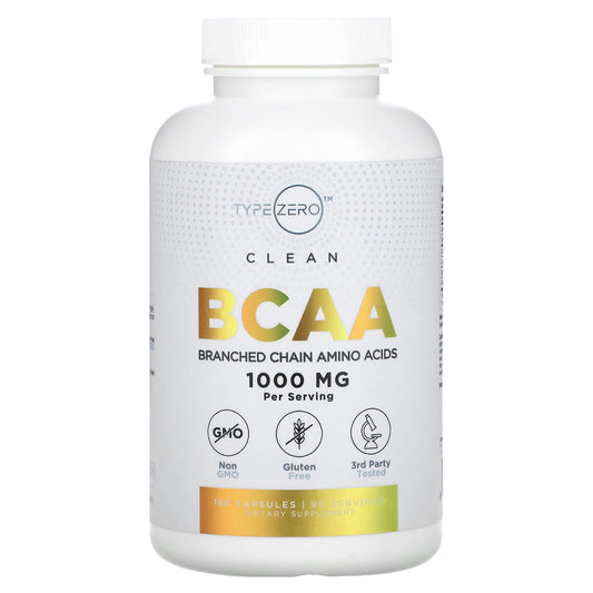 TypeZero, Clean BCAA, 180 Capsules (500 mg per Capsule) - Image 1
