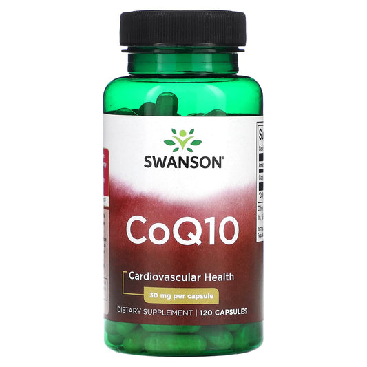 Swanson, CoQ10, 30 mg, 120 Capsules - Image 1