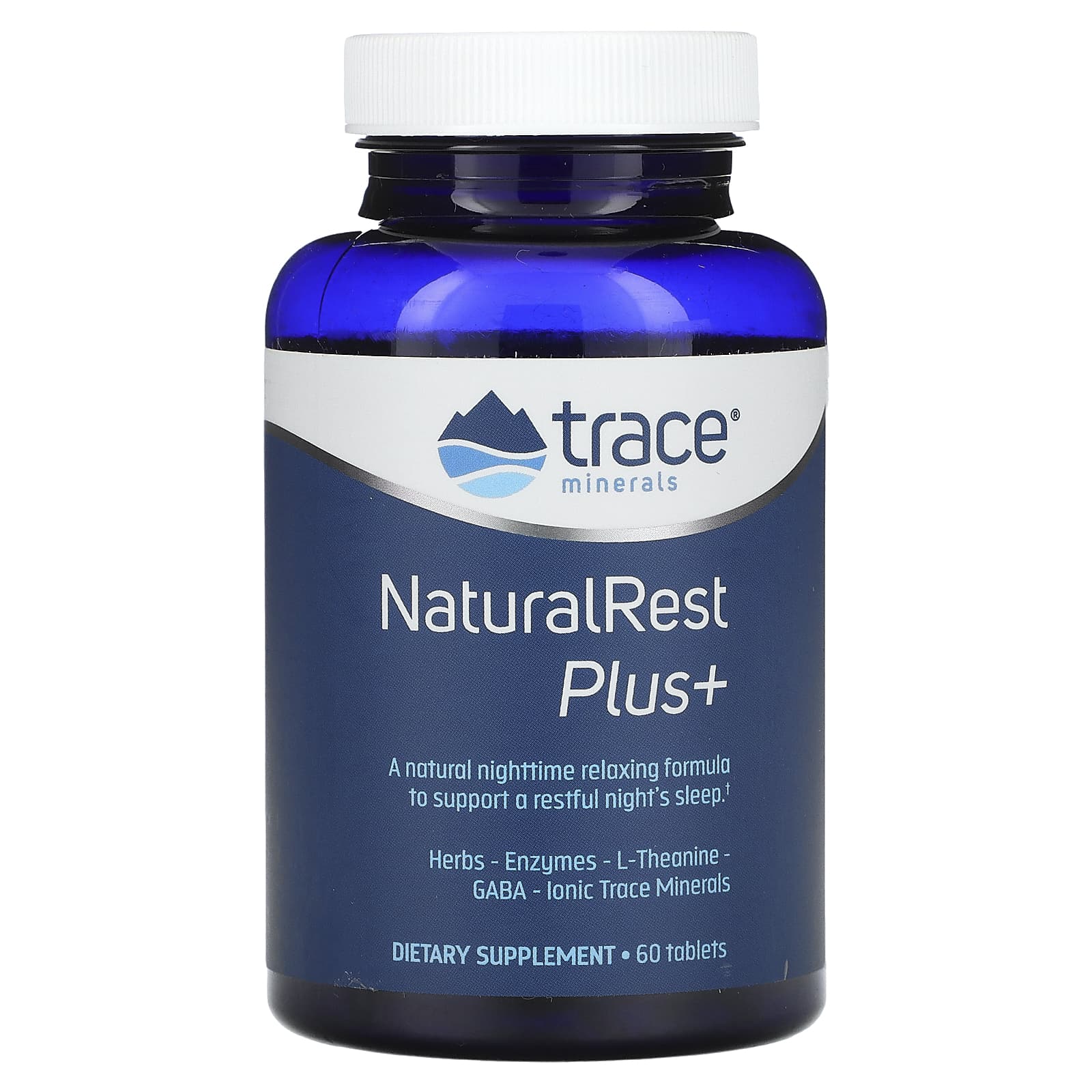 Trace, NaturalRest Plus+, 60 Tablets - Image 1