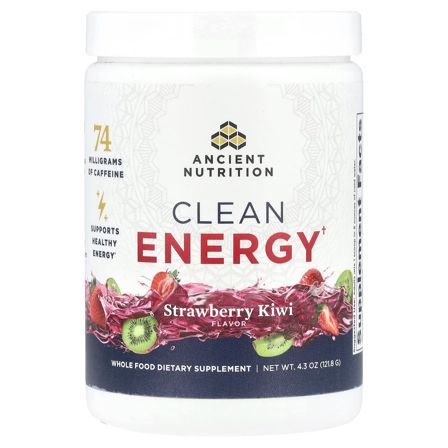 Ancient Nutrition Clean Energy Strawberry Kiwi Supplement - Focus & Energize - Image 1