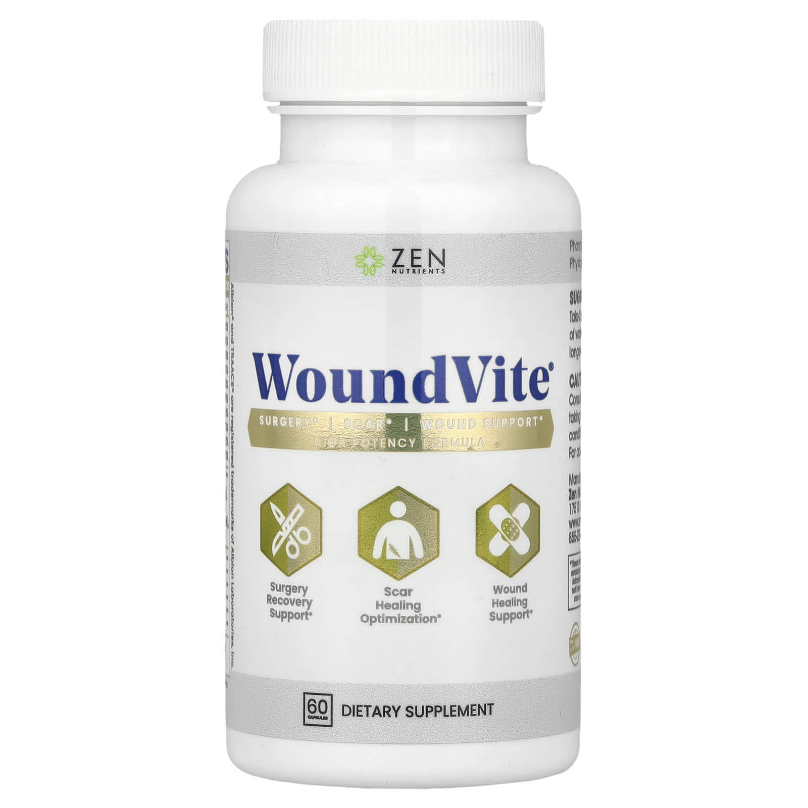Zen Nutrients, WoundVite®, 60 Capsules - Image 1