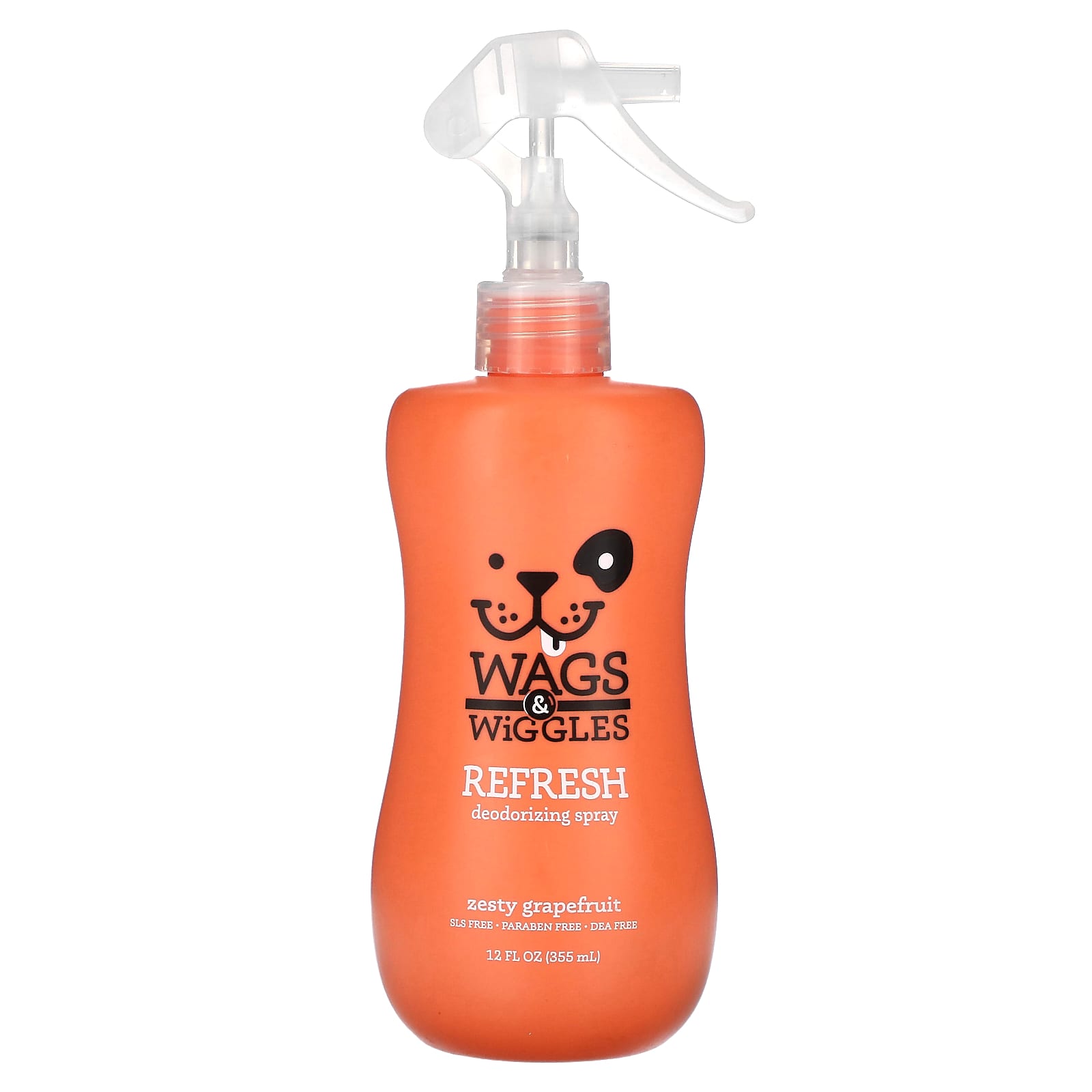 Wags & Wiggles, Refresh Deodorizing Spray, Zesty Grapefruit, 12 fl oz (355 ml) - Image 1