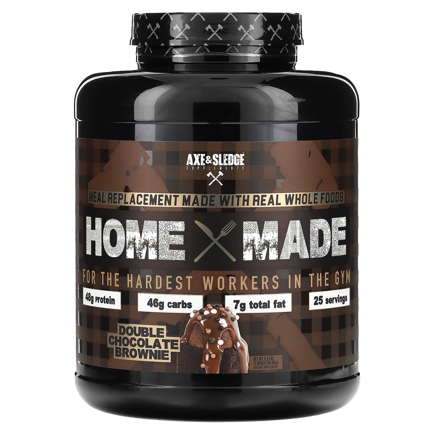 Axe & Sledge Home Made Meal Replacement Double Chocolate Brownie - 6.5 lbs - Image 1