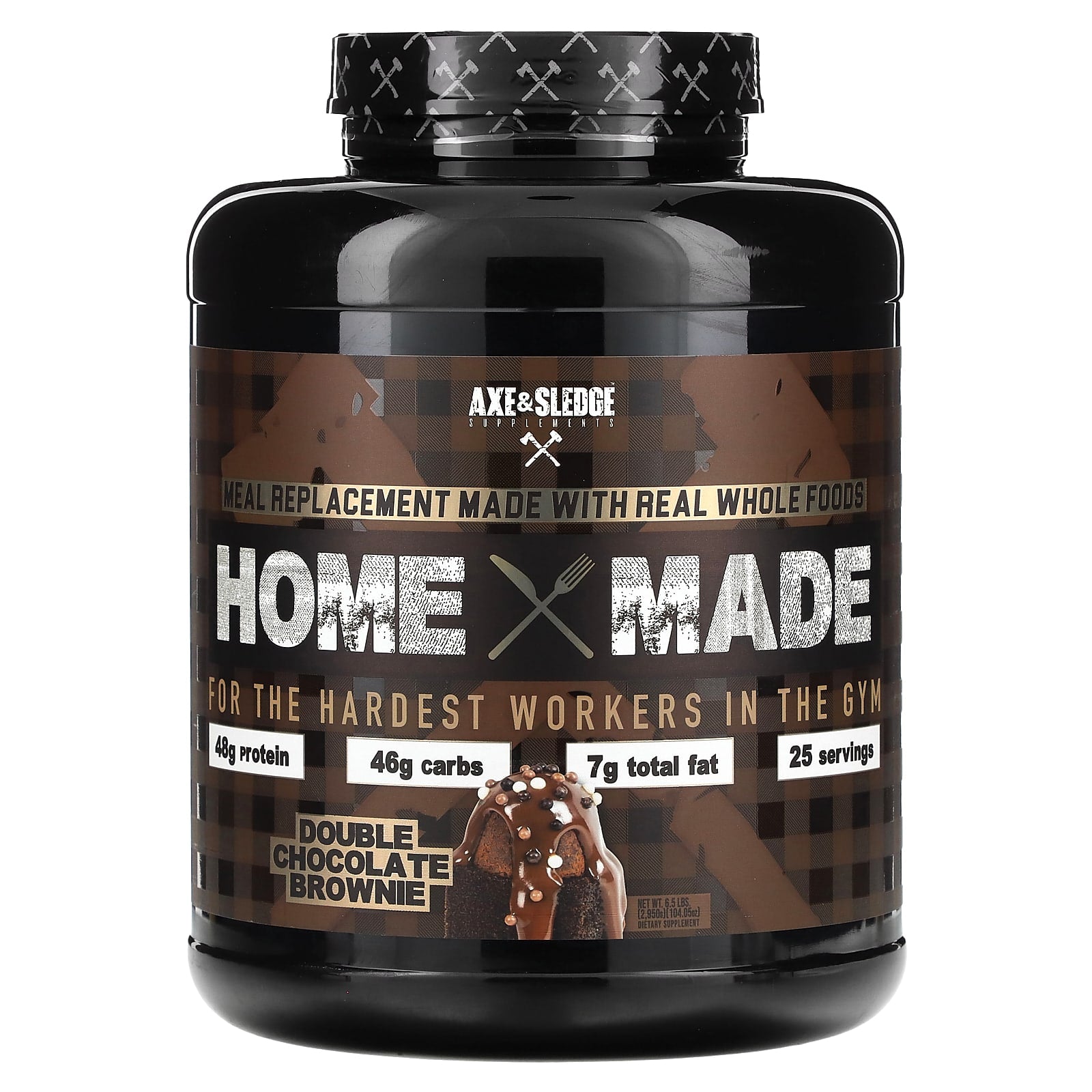 Axe & Sledge Home Made Meal Replacement Double Chocolate Brownie - 6.5 lbs - Image 1