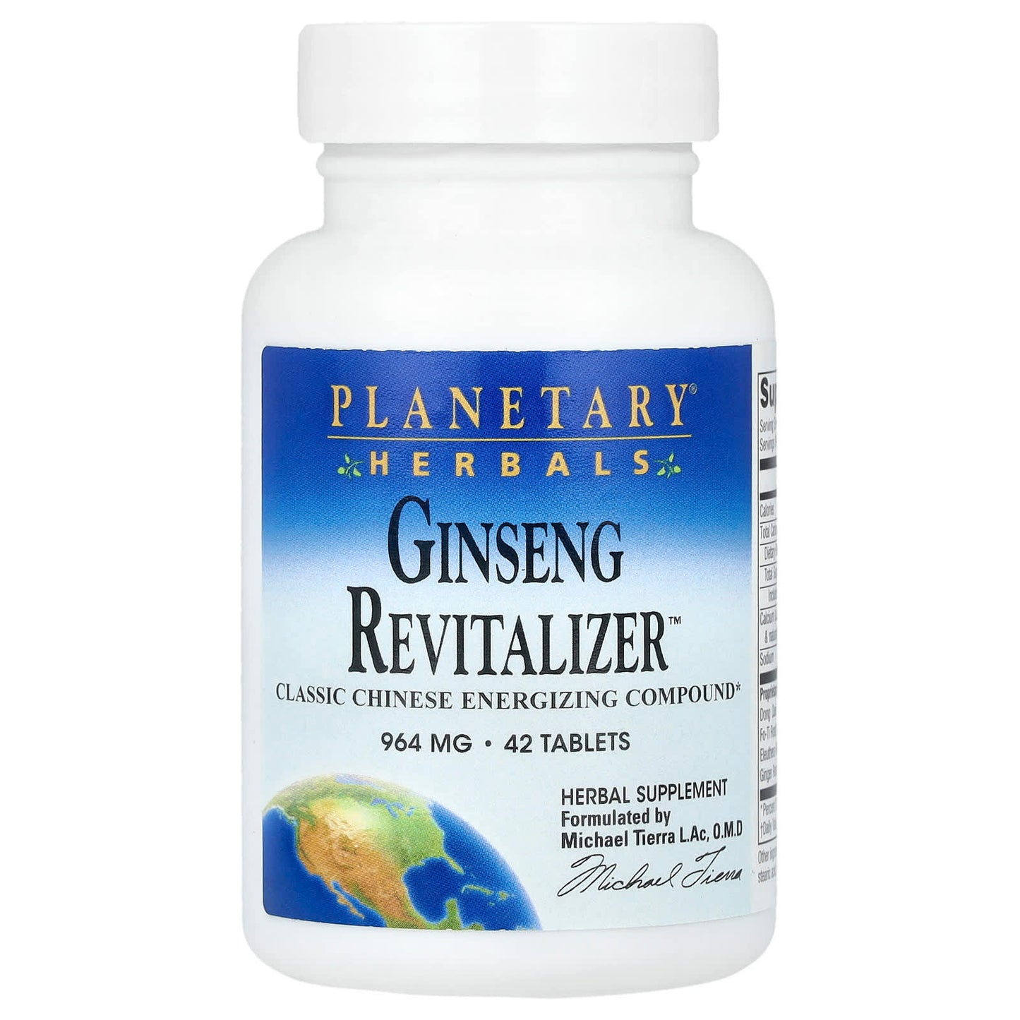 Planetary Herbals, Ginseng Revitalizer™, 42 Tablets - Image 1