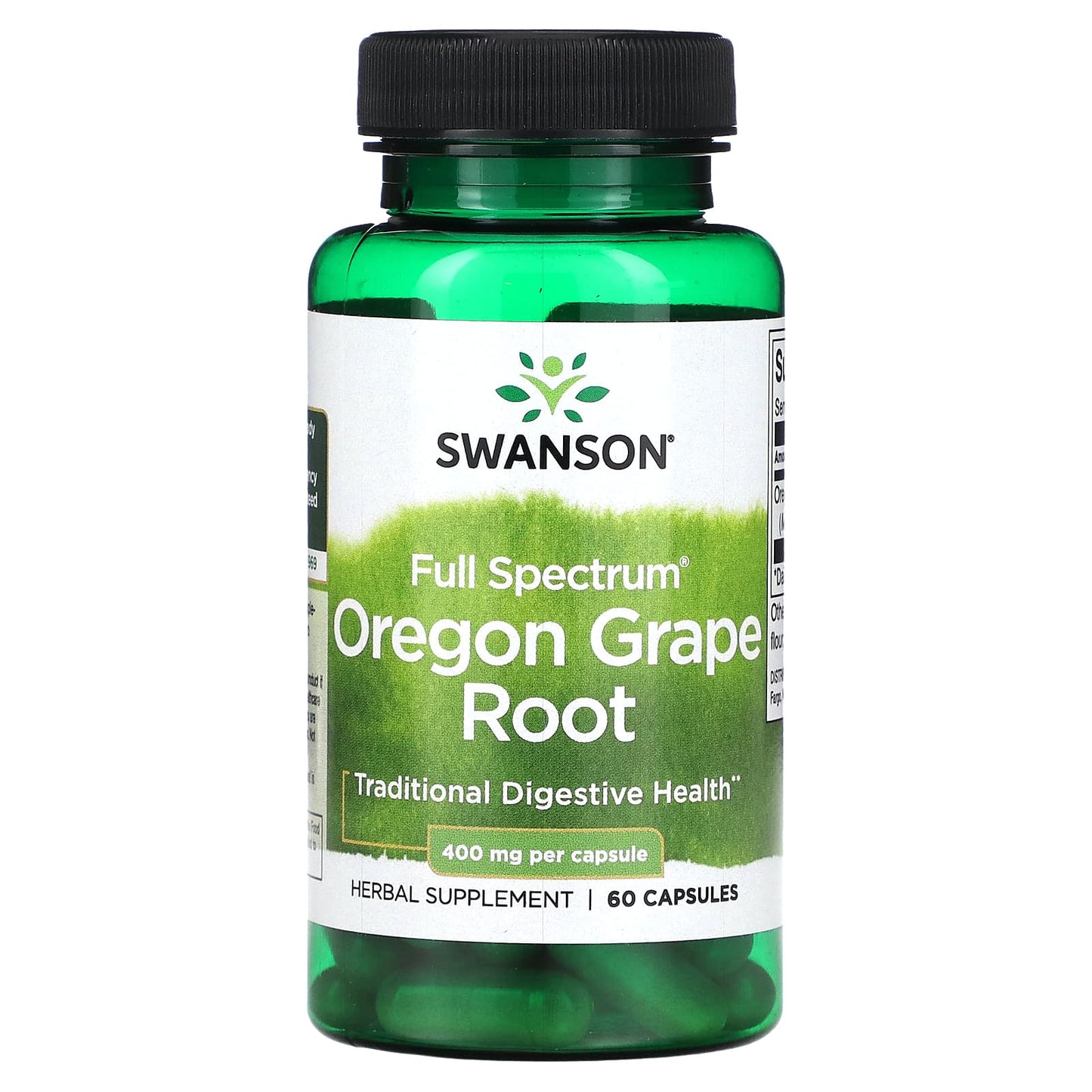 Swanson, Full Spectrum Oregon Grape, 400 mg, 60 Capsules - Image 1