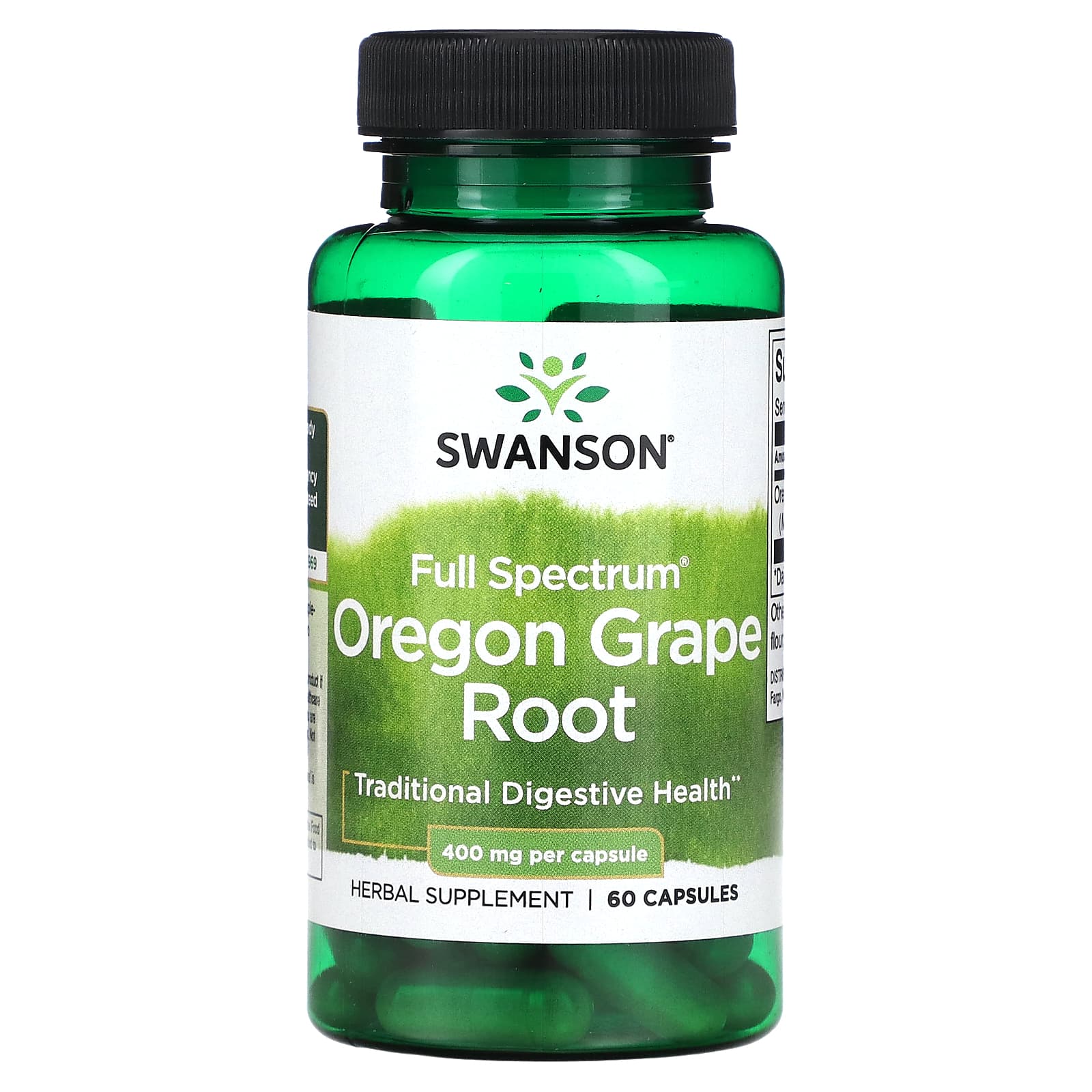Swanson, Full Spectrum Oregon Grape, 400 mg, 60 Capsules - Image 1