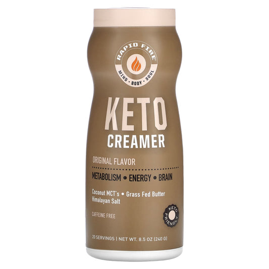 RAPIDFIRE, Keto Creamer, Original, Caffeine Free , 8.5 oz (240 g) - Image 1