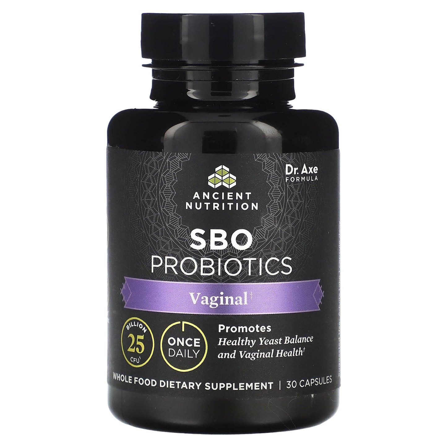 Ancient Nutrition Vaginal Health Probiotics & Prebiotics, 25 Billion CFU, 30 Capsules - Image 1