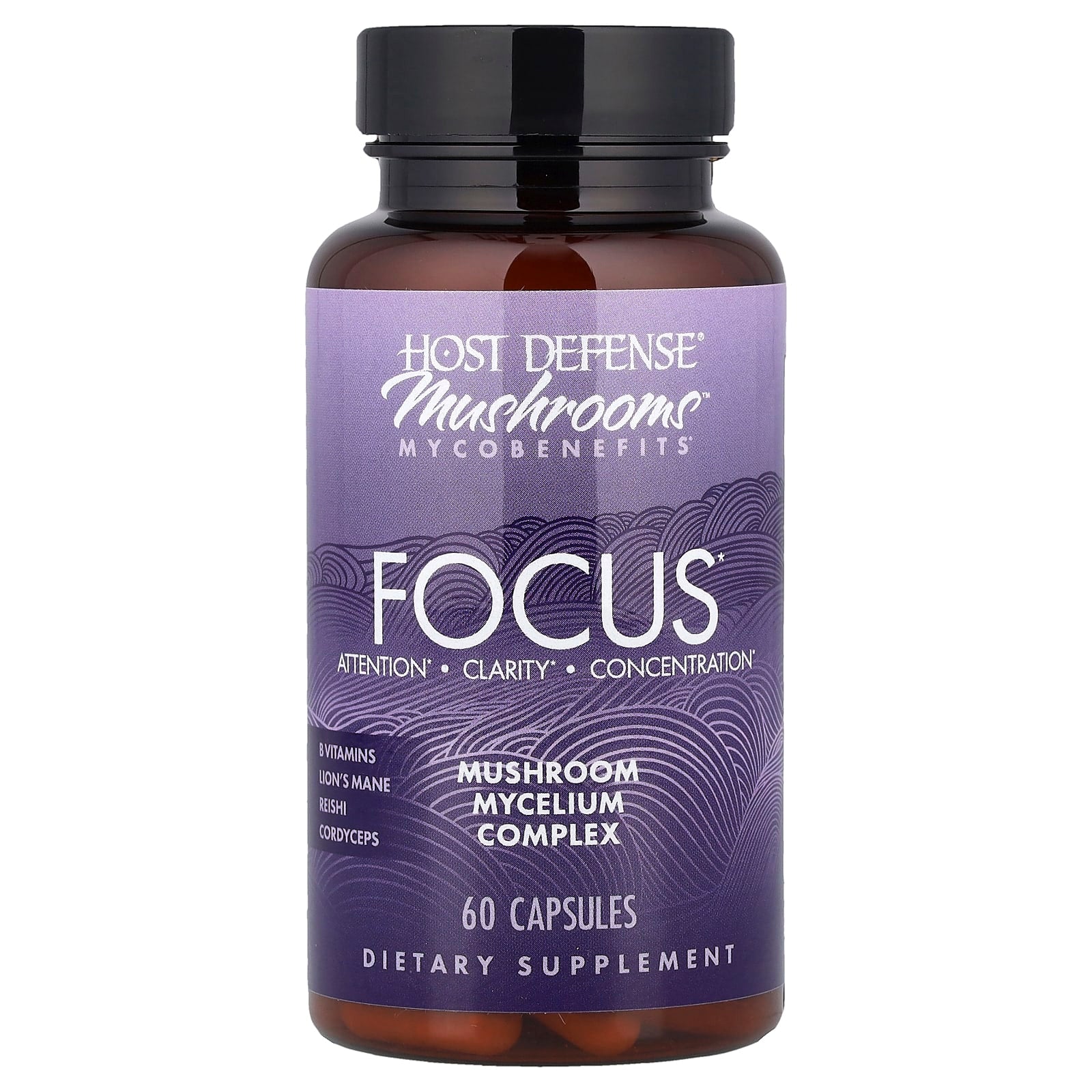 Host Defense Focus: Boost Concentration & Clarity with Vegan Mushroom Supplement - Image 1