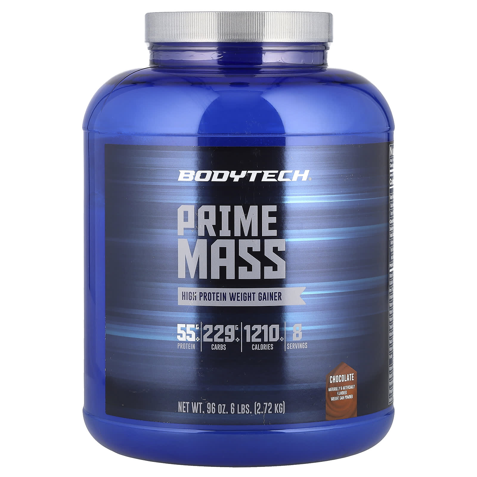 BodyTech Prime Mass Chocolate Weight Gainer, 6 lbs (2.72 kg) - Image 1