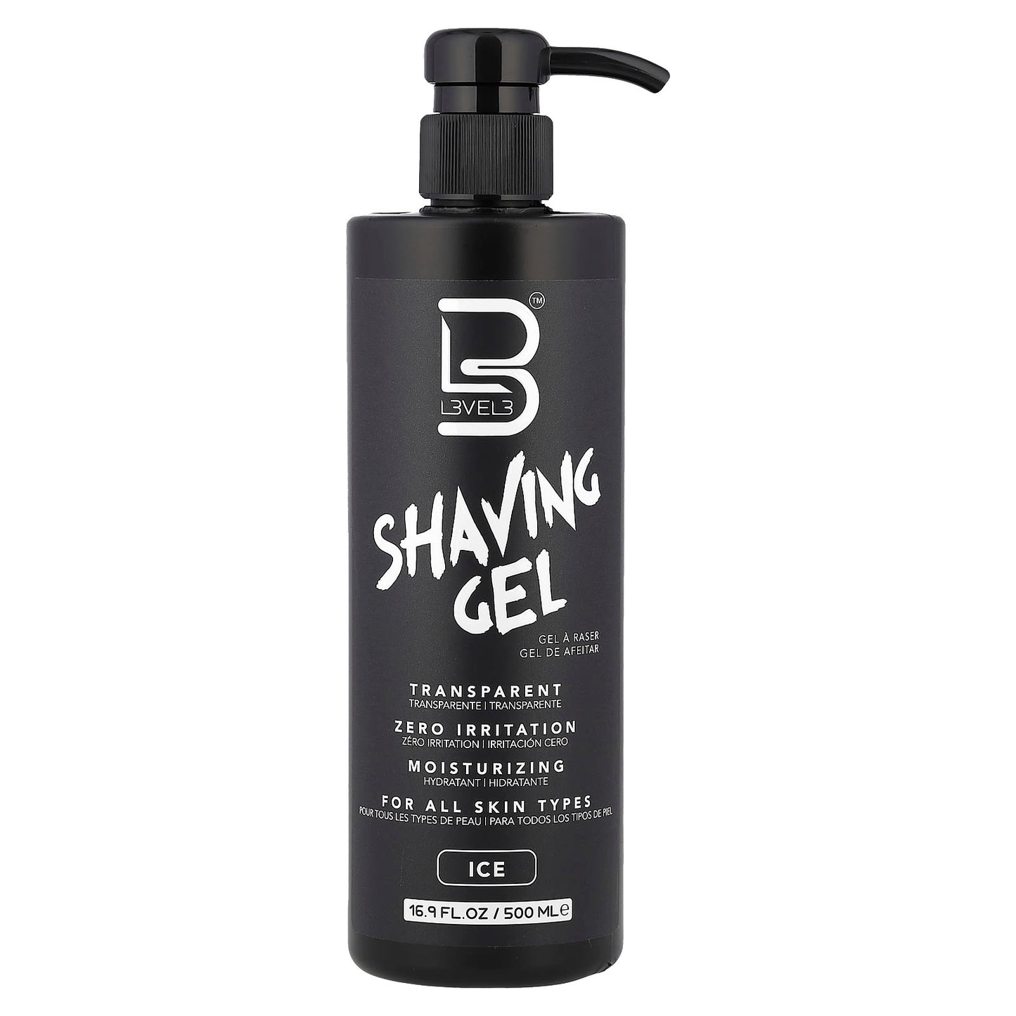 Level 3, Shaving Gel, Ice, 16.9 fl oz (500 ml) - Image 1