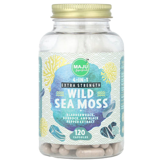Maju Superfoods, Wild Sea Moss, Extra Strength, 120 Capsules - Image 1