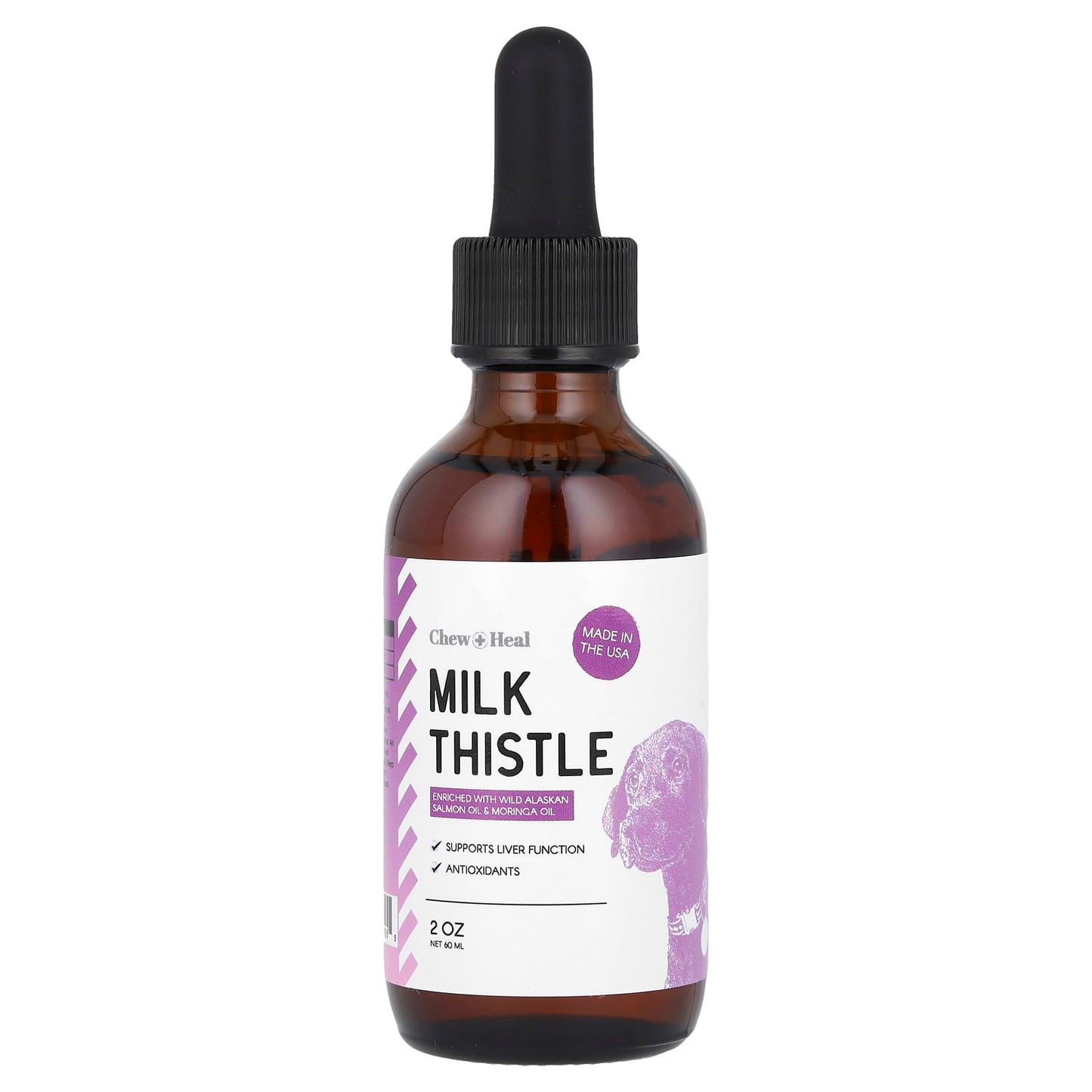 Milk Thistle Supplement for Dogs with Wild Alaskan Salmon Oil & Moringa Oil - Image 1