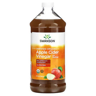 Swanson’s USDA Organic Apple Cider Vinegar with Mother, 32 fl oz