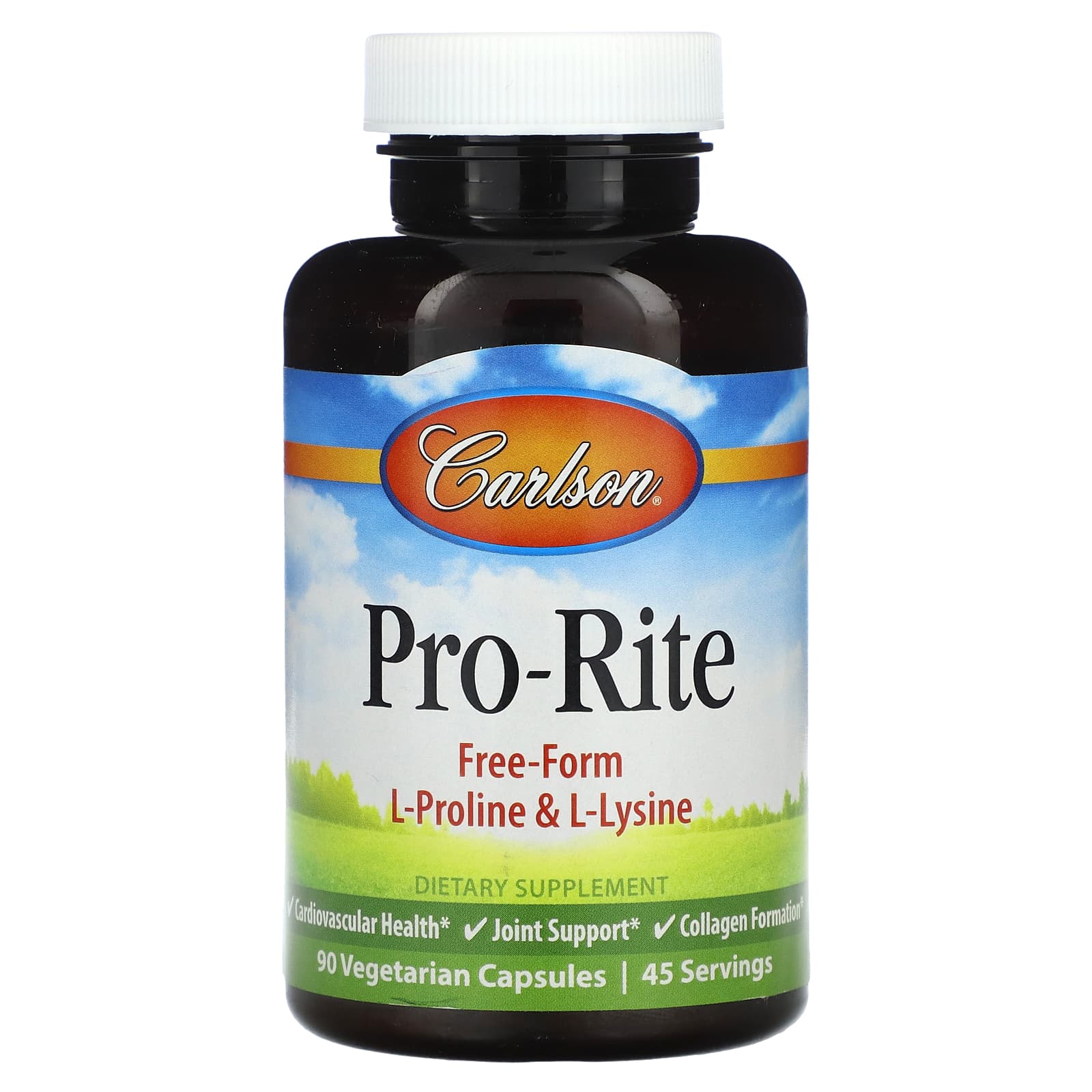 Carlson Pro-Rite Vegetarian Collagen Support Supplement 90 Capsules - Image 1