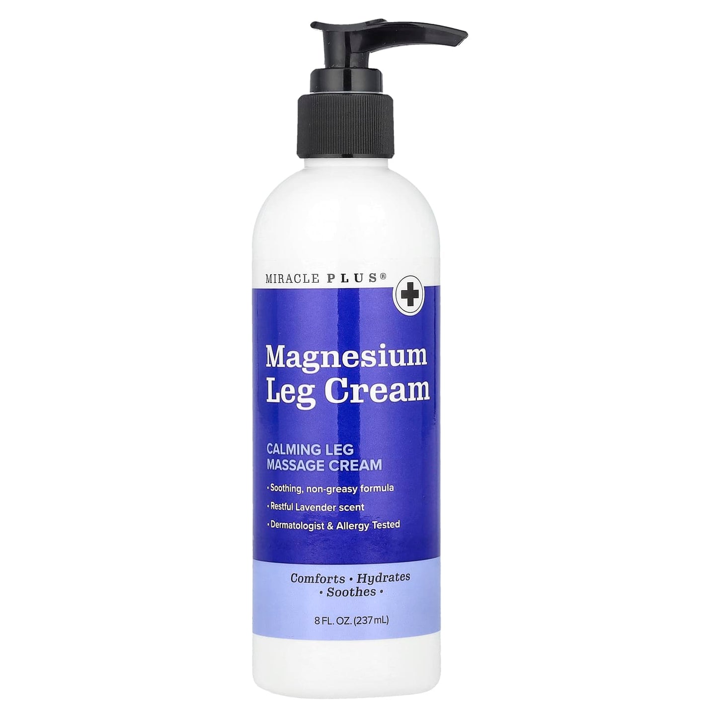 Miracle Plus, Magnesium Leg Cream, Lavender, 8 fl oz (237 ml) - Image 1