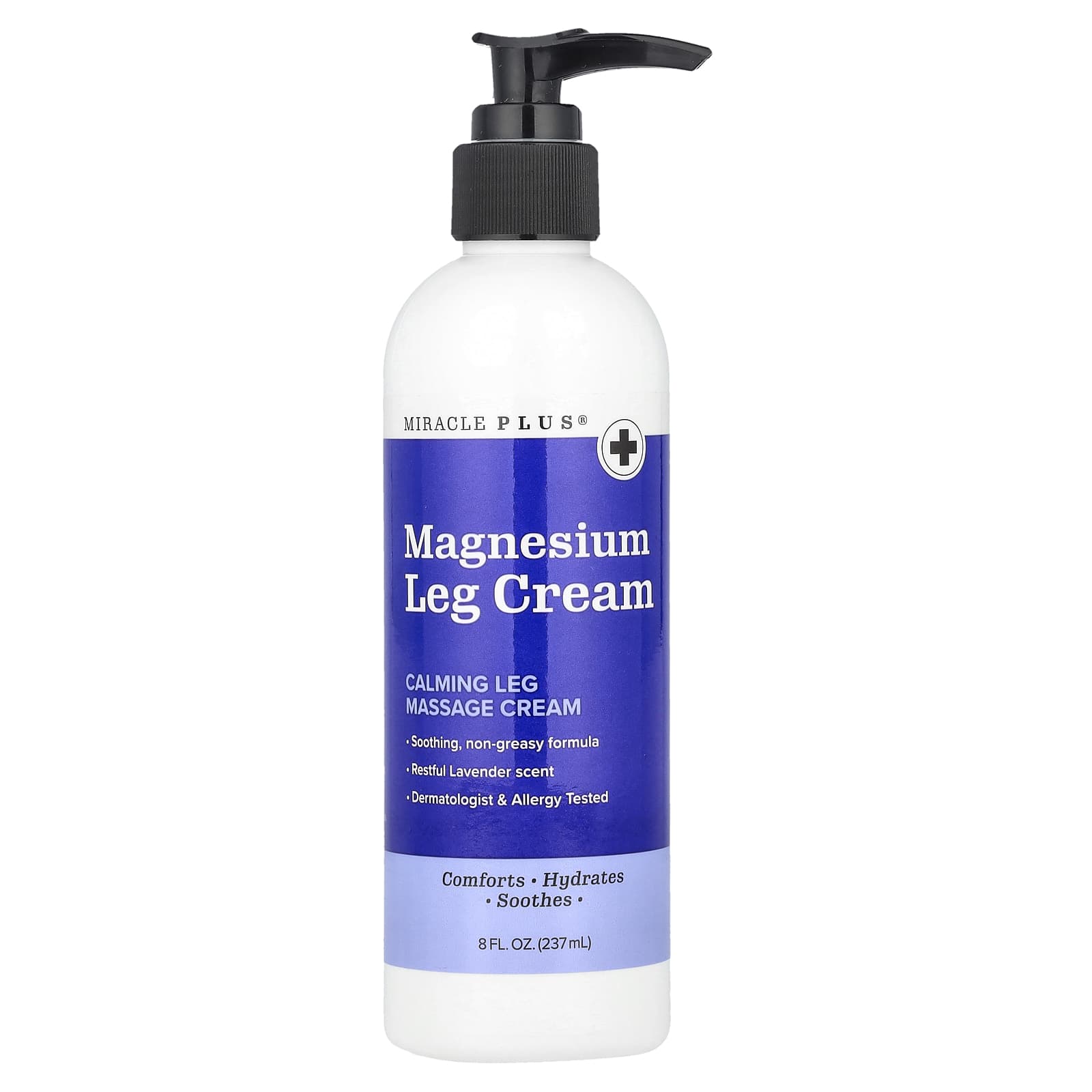 Miracle Plus, Magnesium Leg Cream, Lavender, 8 fl oz (237 ml) - Image 1