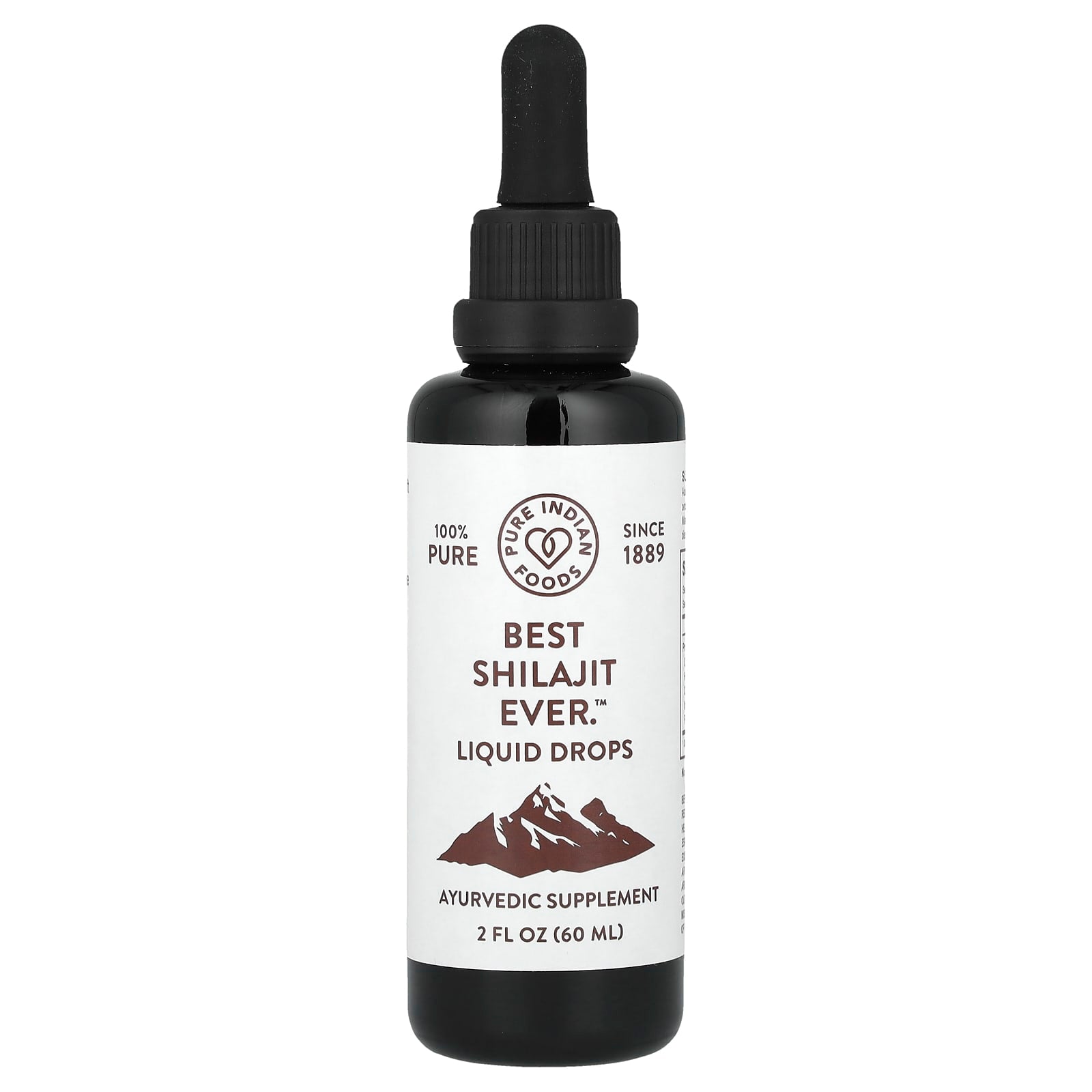 Pure Indian Foods, Best Shilajit Ever™, Liquid Drops, 2 fl oz (60 ml) - Image 1