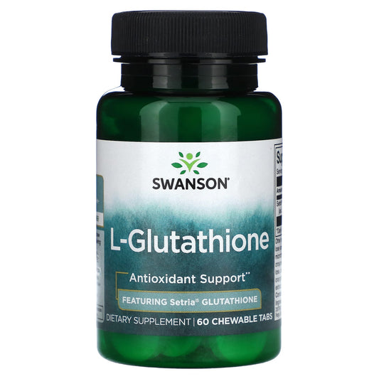 Swanson, L-Glutathione, 60 Chewable Tabs (50 mg per Tab) - Image 1