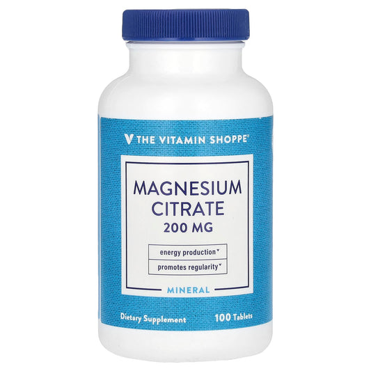 The Vitamin Shoppe, Magnesium Citrate , 200 mg , 100 Tablets - Image 1